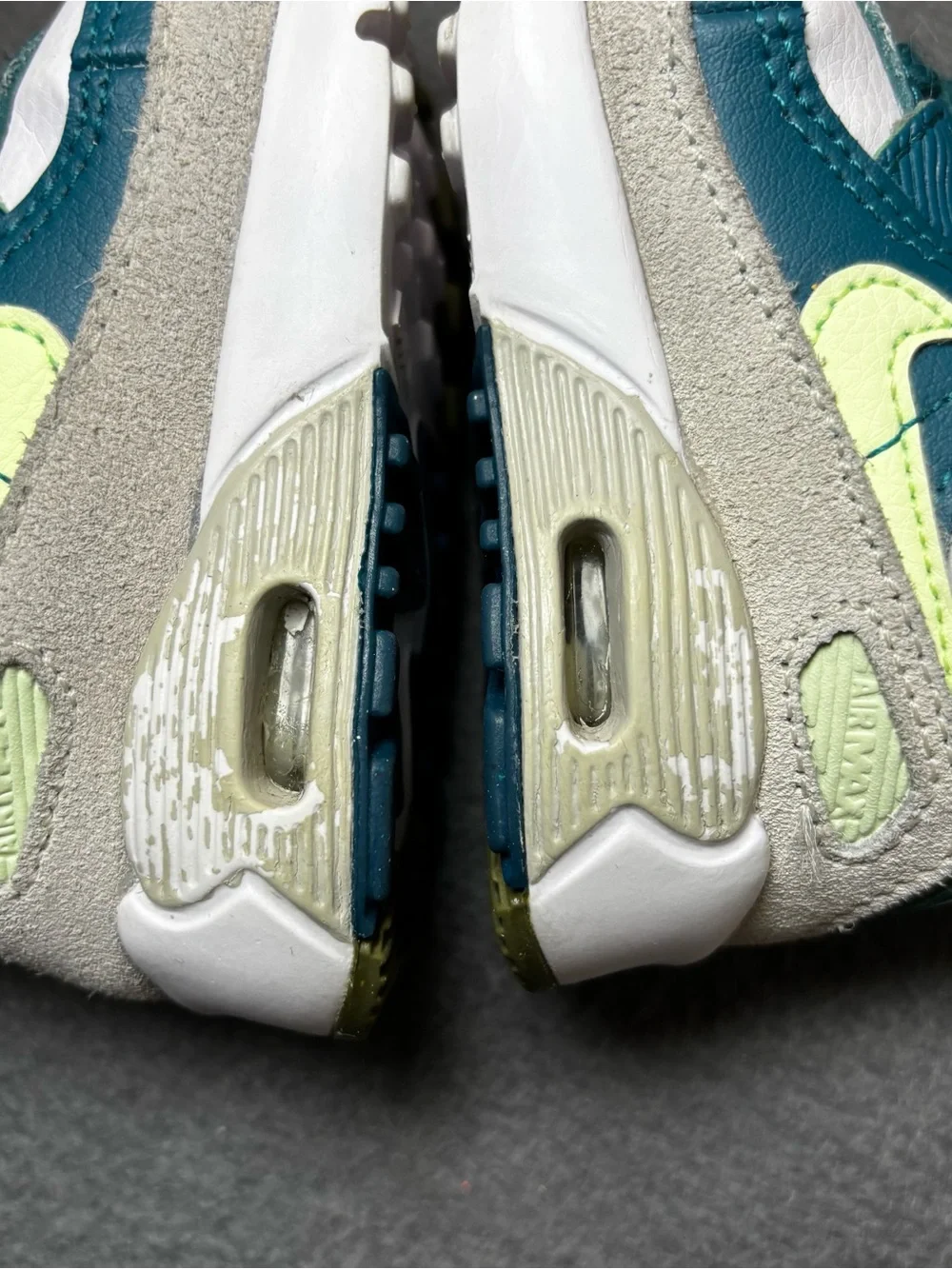 Nike Air Max 90 LTR White/Barely Volt toddler size 3C